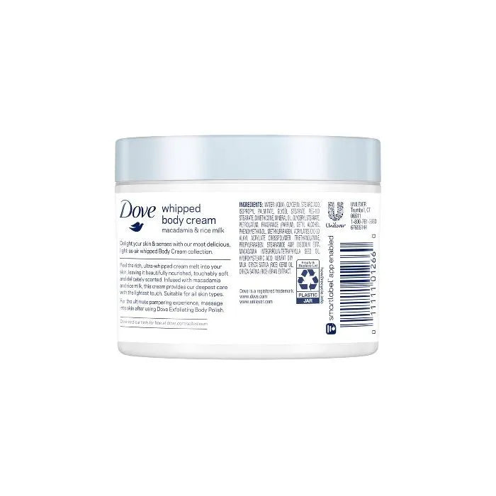 Dove Crema Corporal Macadamia y Leche de arroz