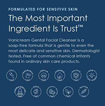 Vanicream Limpiador facial suave /Para pieles sensibles