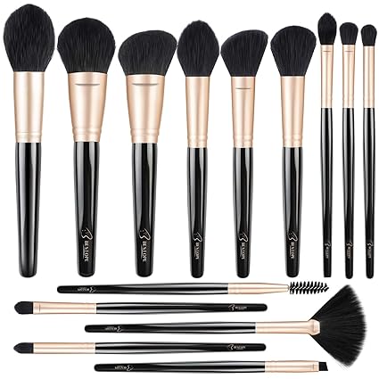 BESTOPE Juego de 14 brochas de maquillaje