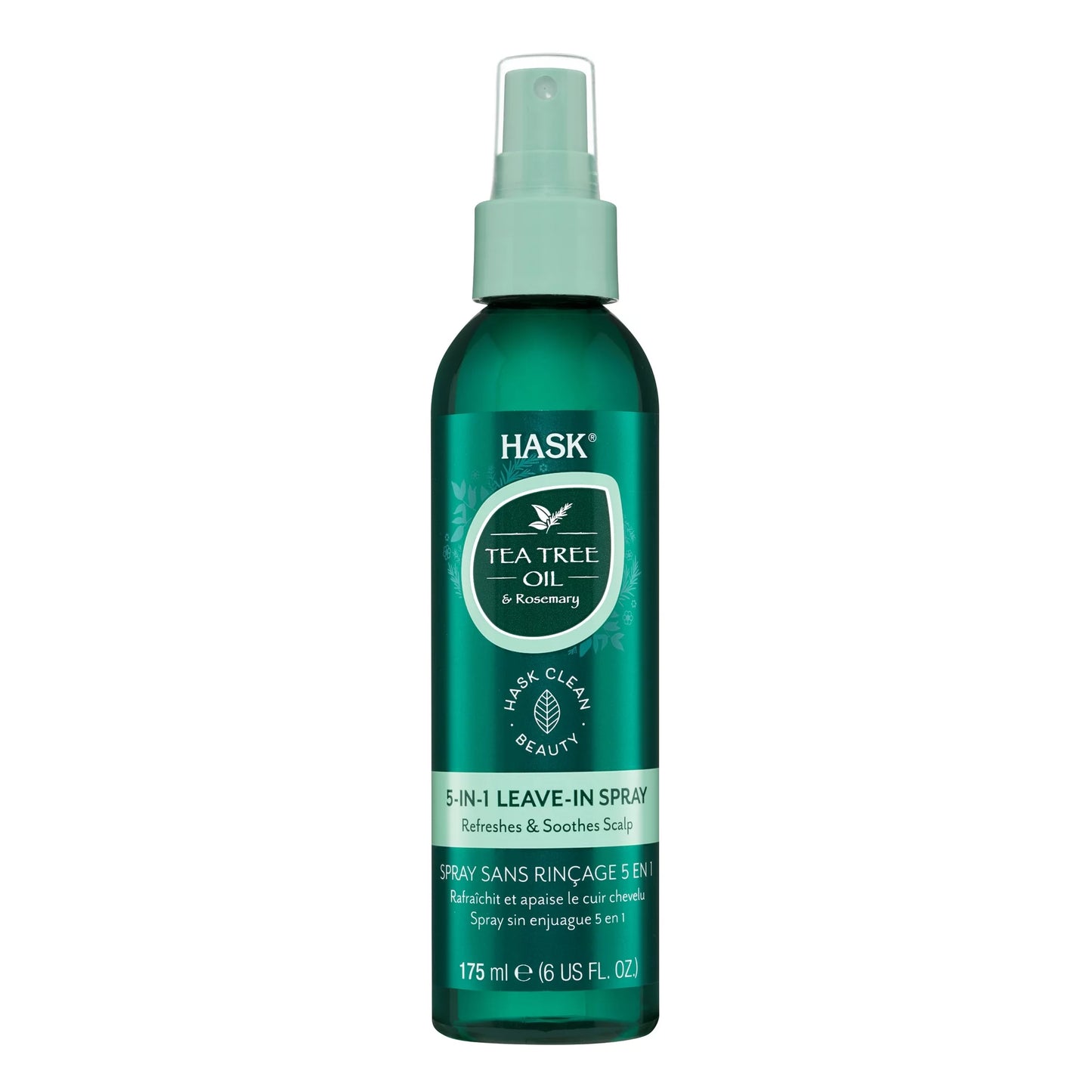 Hask Spray Vigorizante con Aceite de árbol de té y Romero