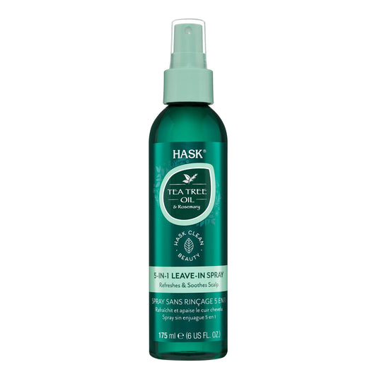 Hask Spray Vigorizante con Aceite de árbol de té y Romero