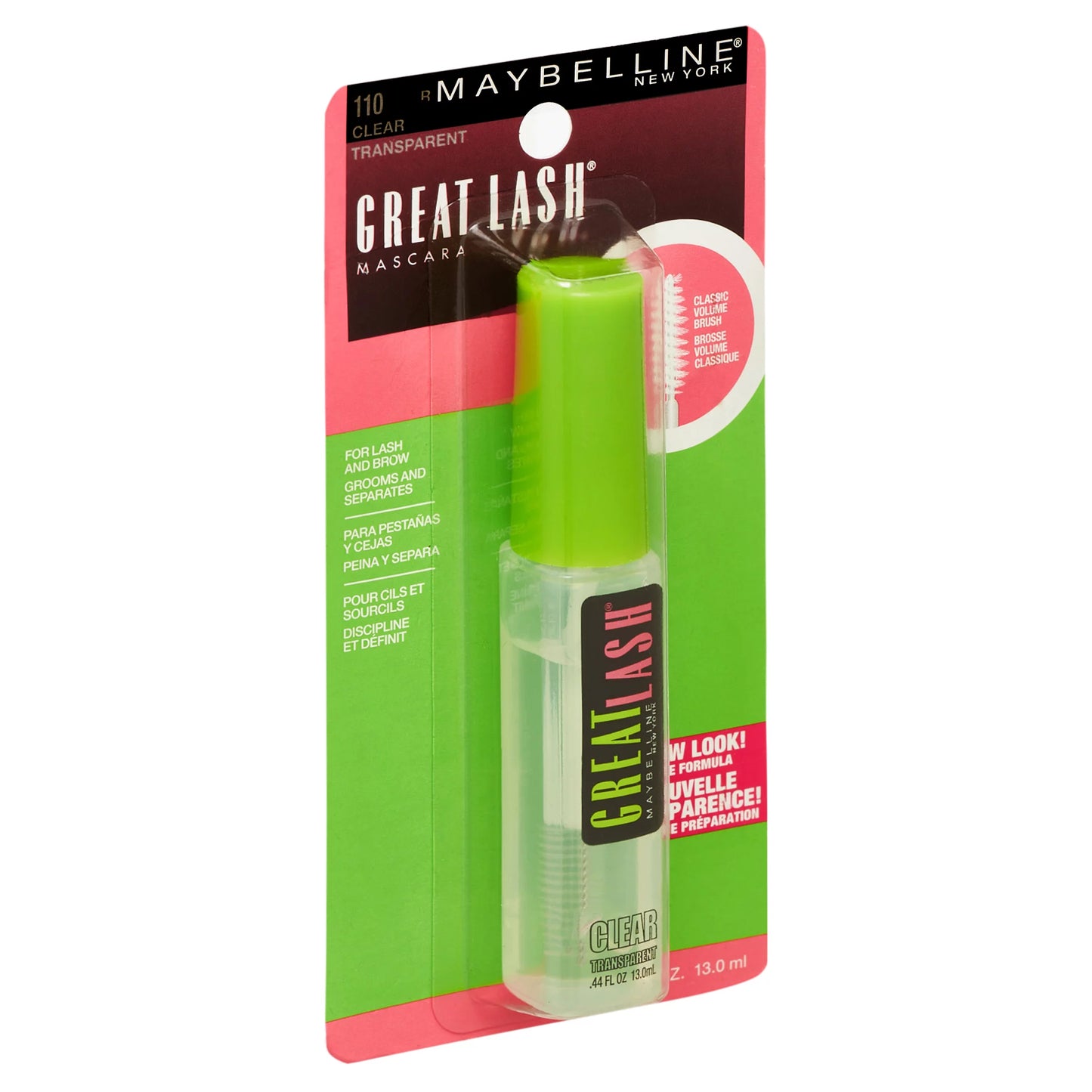 Maybelline Great Lash - Máscara de pestañas transparente