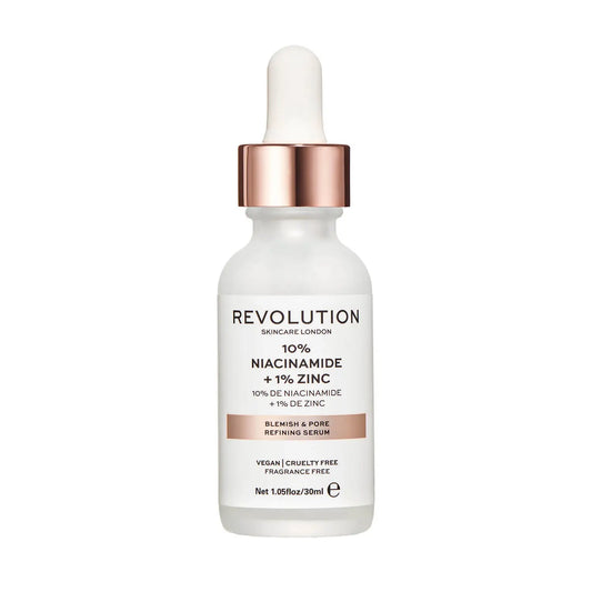 Revolution Skincare Suero para Refinar Manchas y Poros - 10% Niacinamida + 1% Zinc