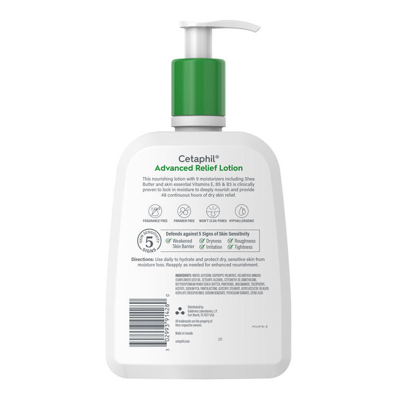 Cetaphil Loción de alivio avanzado con manteca de karité