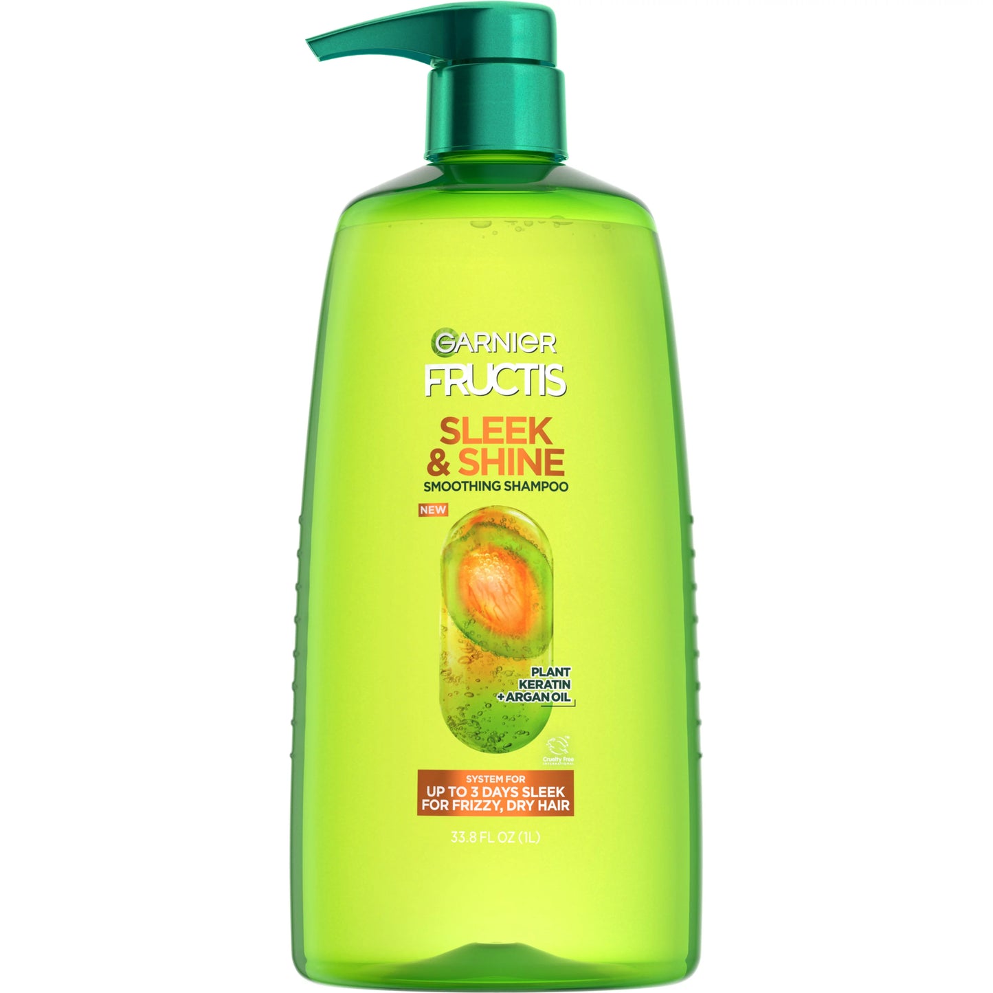 Garnier Fructis Champú suavizante para cabello seco y encrespado