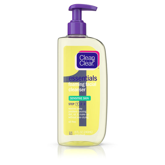 Clean & Clear Limpiador facial en espuma para pieles sensibles