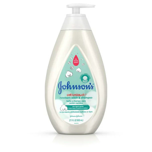 Johnsons Baby Cotton Touch gel de baño y champú para bebé recién nacido