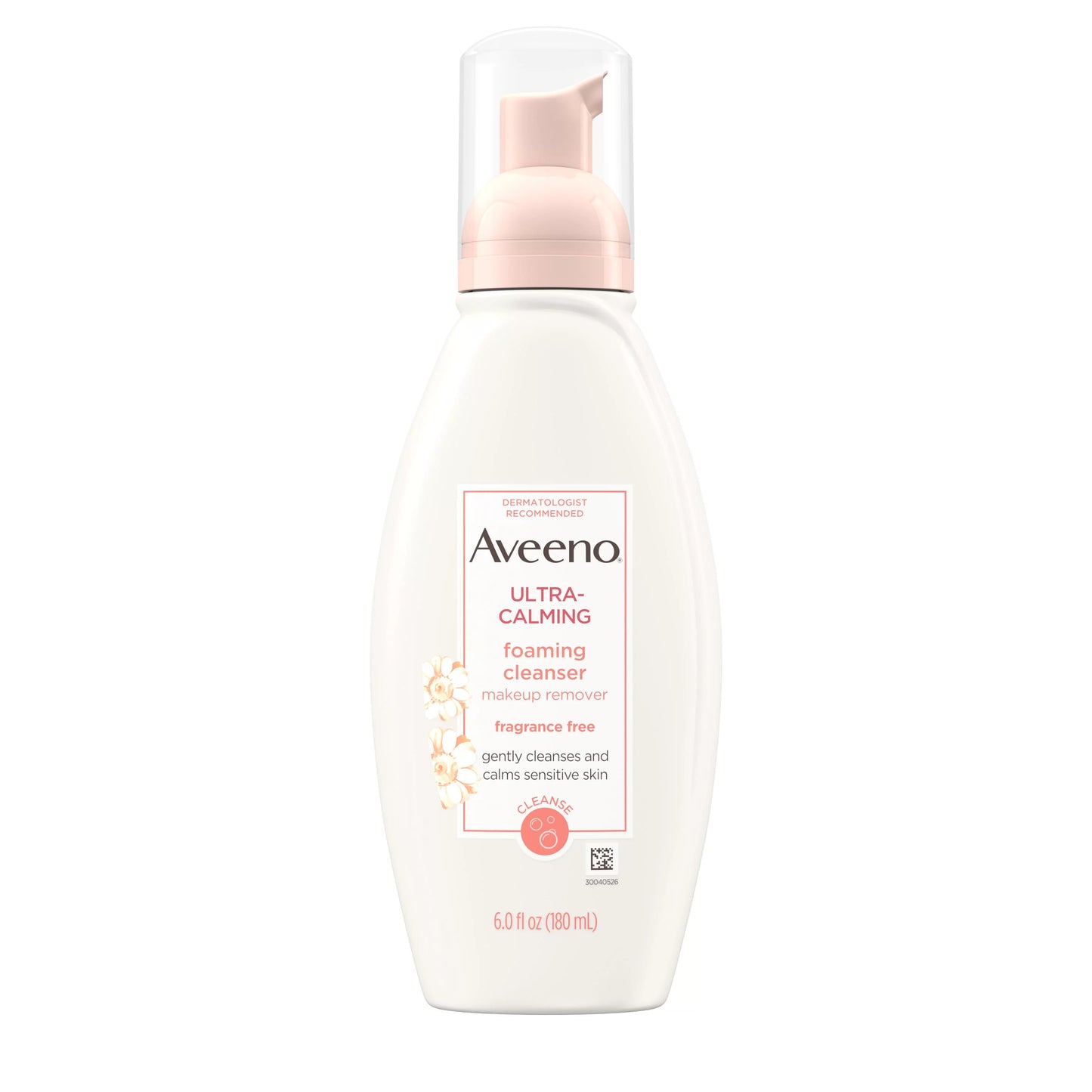 Aveeno Ultra-Calming - Limpiador espumoso para pieles secas y sensibles