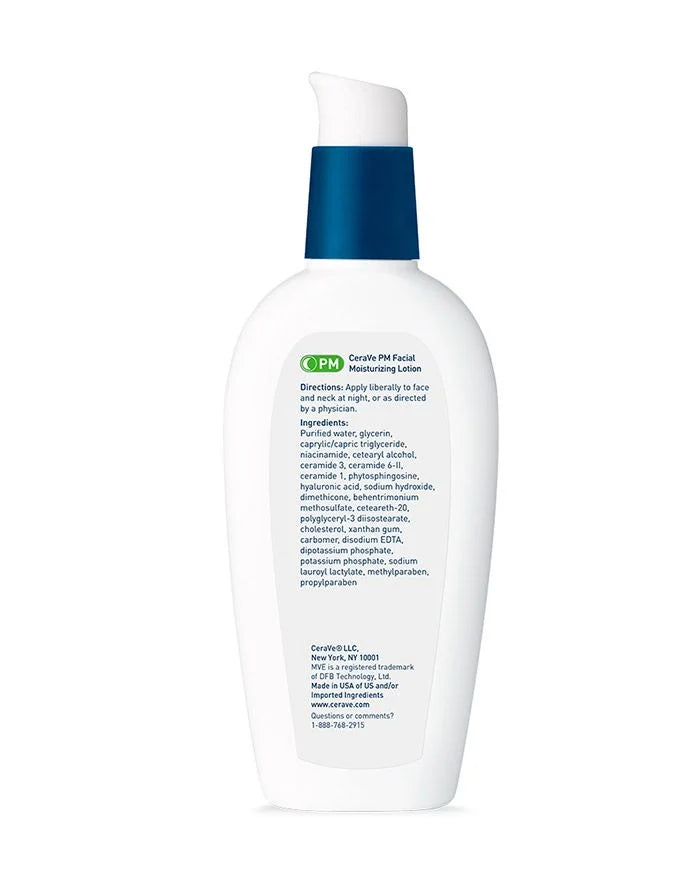 Cerave PM Loción hidratante facial