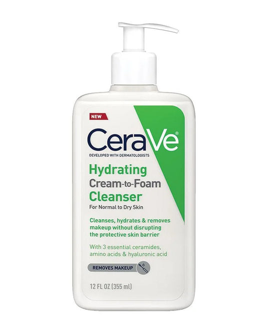 Cerave Limpiador hidratante de crema a espuma / Piel seca