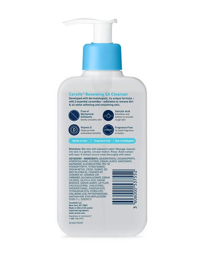 Cerave Limpiador renovador con ácido salicílico /237ml