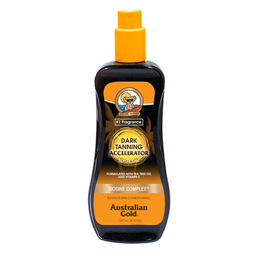 Australian Gold Dark Tanning - Gel Acelerador en Spray con Bronceador